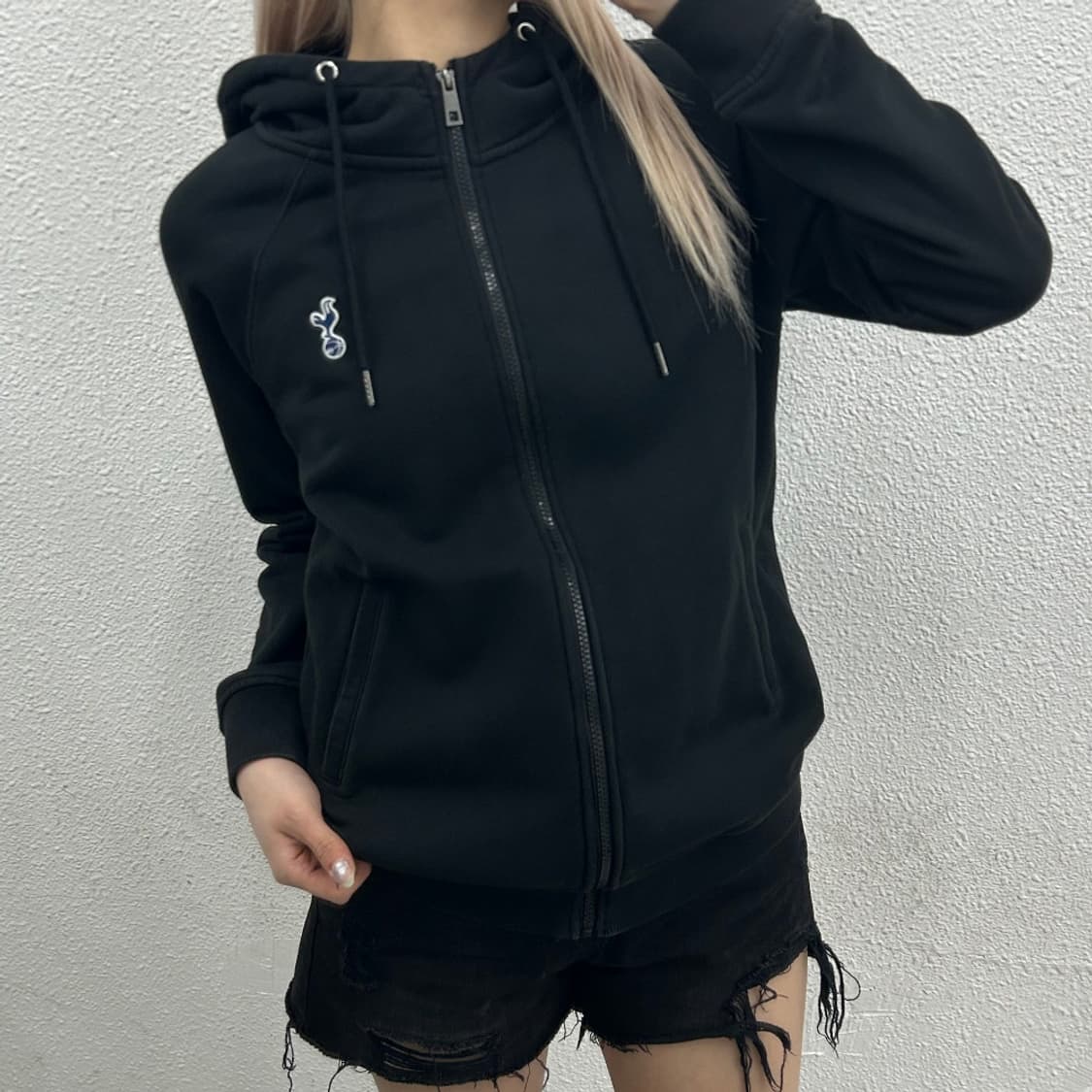 토트넘 오피셜 블랙 후드집업 M 상품이미지1