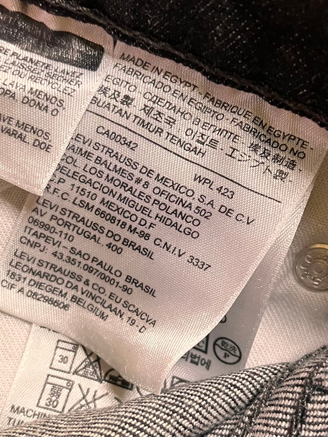 리바이스 505 블랙진 데님팬츠 W30 L32 상품이미지5