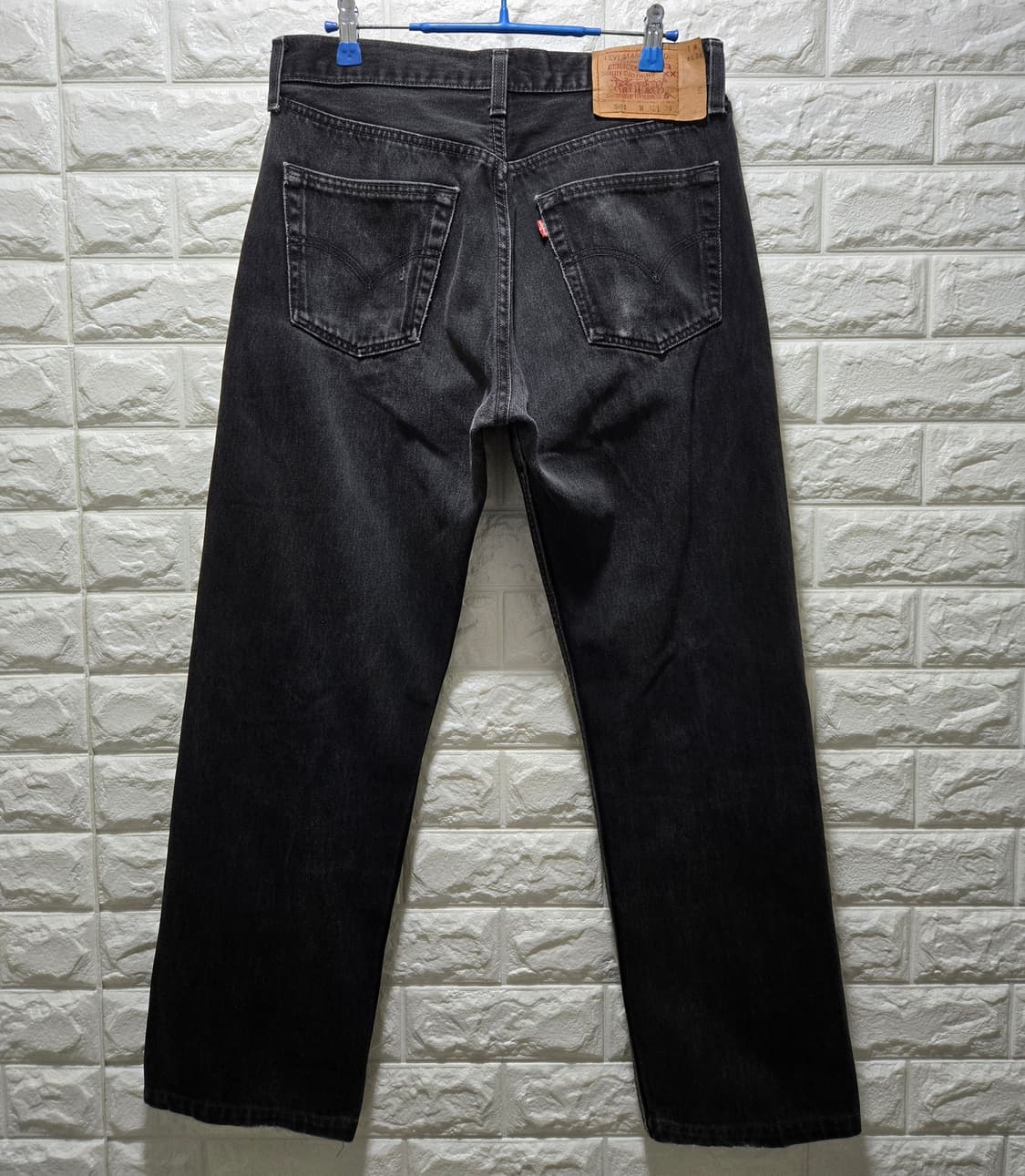 리바이스 501 Made in USA 흑청 데님팬츠 31~32 상품이미지5