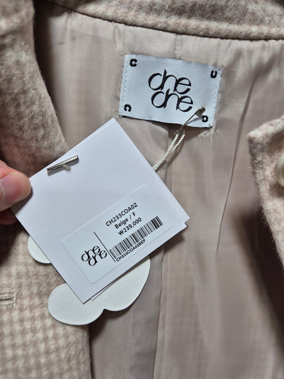 (세일)(새상품)CHE크롭 울 자켓 .새상품 상품이미지9