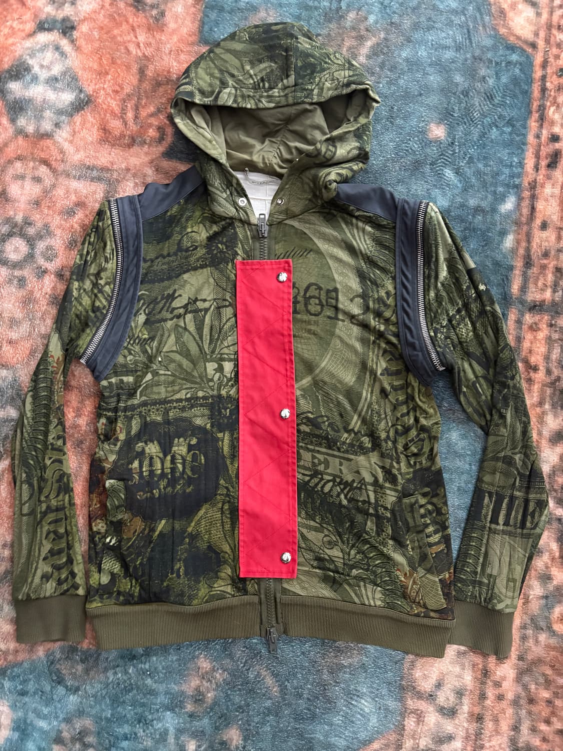 TTF✳️2017 지방시 리카르도 티시 달러 카모 후드 집업 상품이미지1