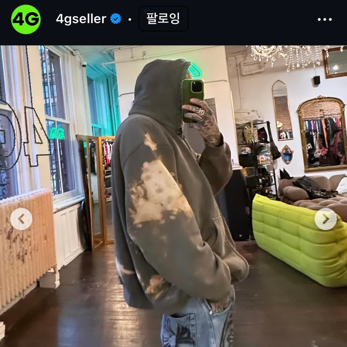 [L] 칸예 00s 빈티지 칼하트 J149 BLK  상품이미지10