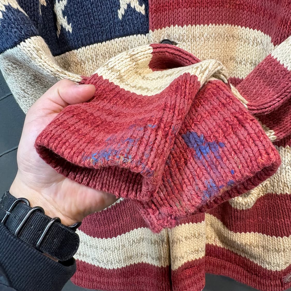 [M] DENIM & SUPPLY 데님앤서플라이 성조기 니트 상품이미지3