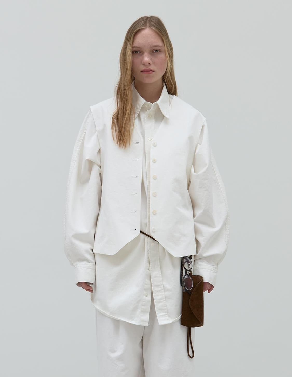 Repos over cotton vest white리포스 오버 코튼베스트 상품이미지4