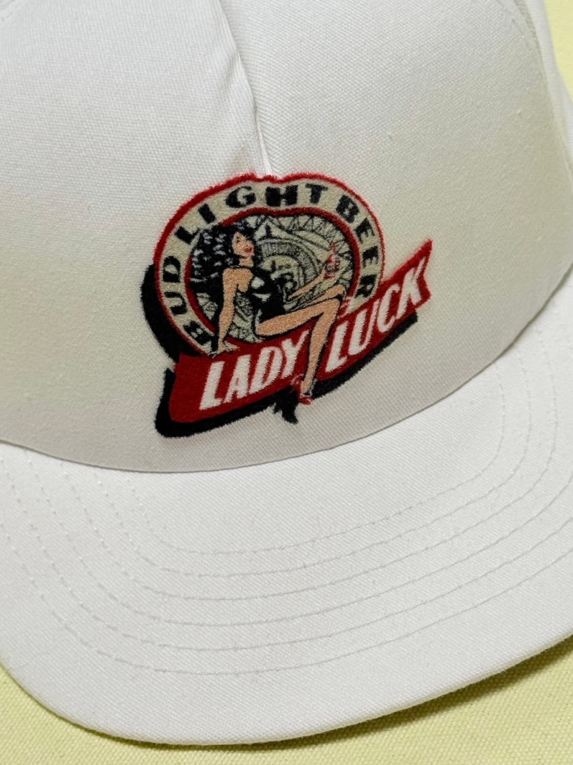 빈티지 버드라이트 레이디럭 핀업 스냅백 볼캡 90s usa 상품이미지3