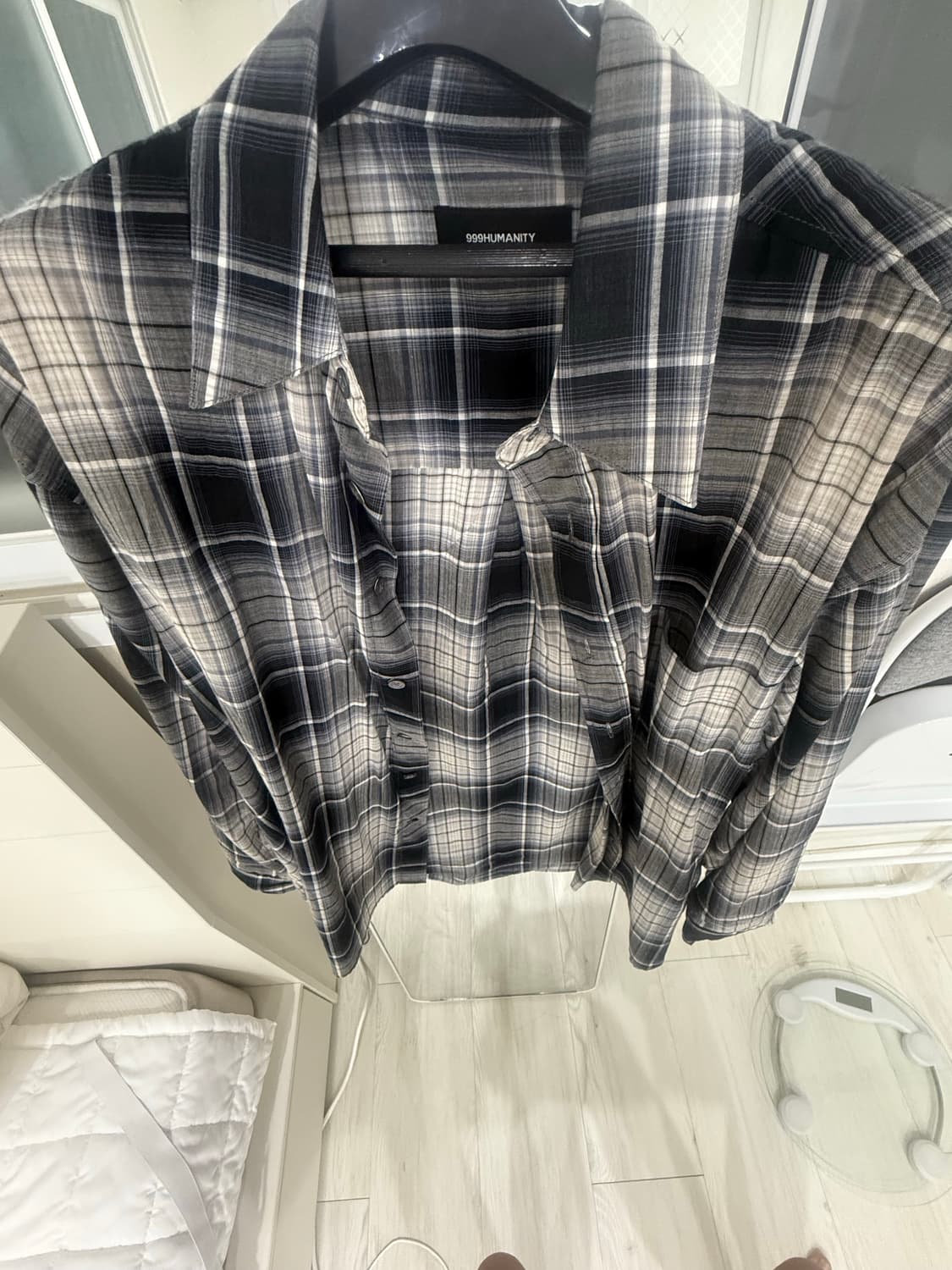 999 humanity 체크 남방 상품이미지2