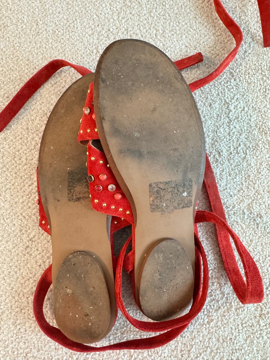Mage suade strap sandal 마쥬스웨이드 스트랩 샌들 상품이미지3