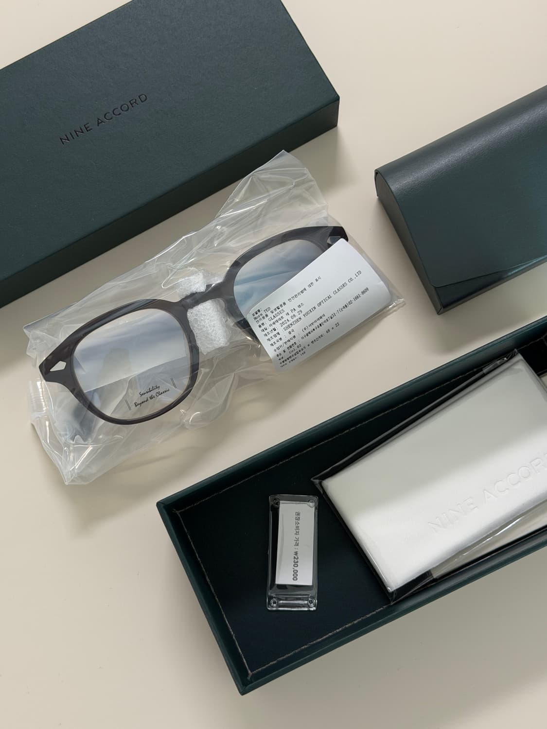 최우식안경 나인어코드 Horn TED 뿔테 미개봉 새제품 상품이미지3