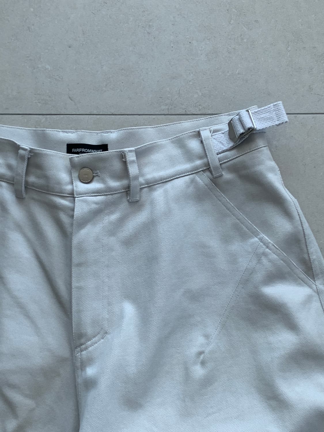 [L] 파아카이브 파프롬왓 레이어드 카고 팬츠 화이트 상품이미지2