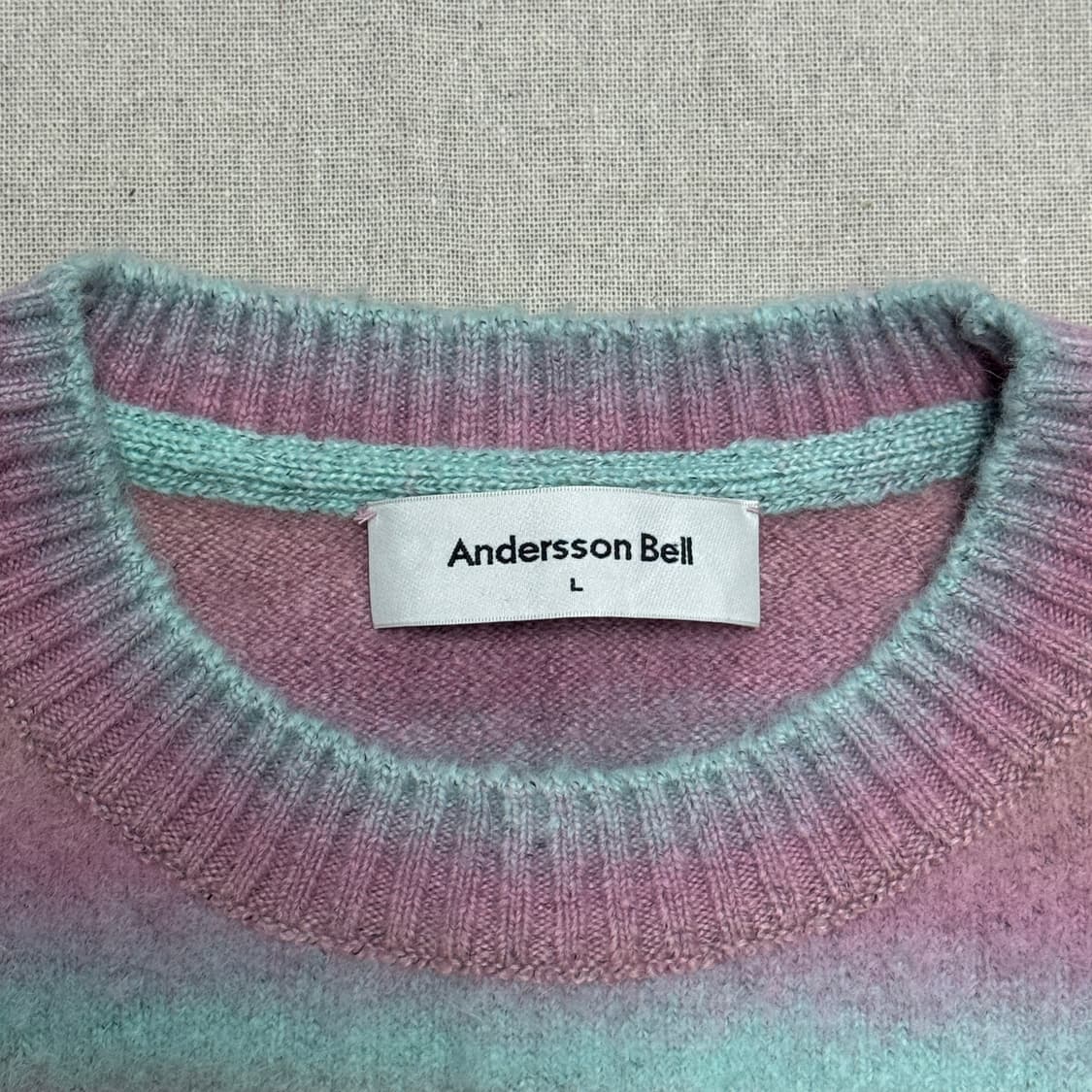 앤더슨벨 핑크 알파카 니트 L 상품이미지4