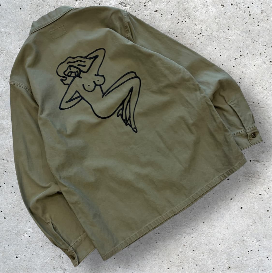 [XL] 17FW 와코마리아 미군 밀리터리 셔츠 자켓 카키 D118 상품이미지2