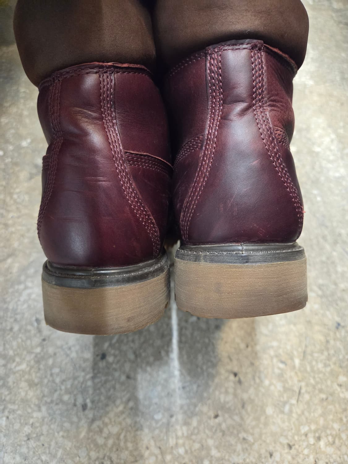 팀버랜드 남성 워커부츠 8w 버건디컬러 상품이미지5