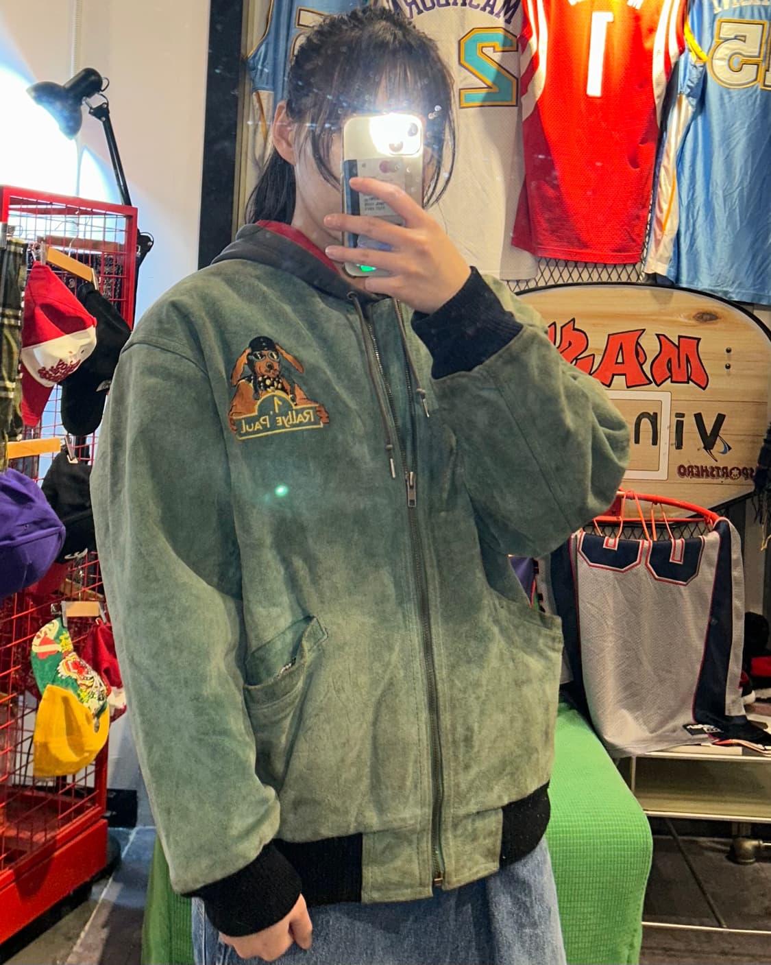 RALLYE PAUL mint suede jacket  상품이미지3
