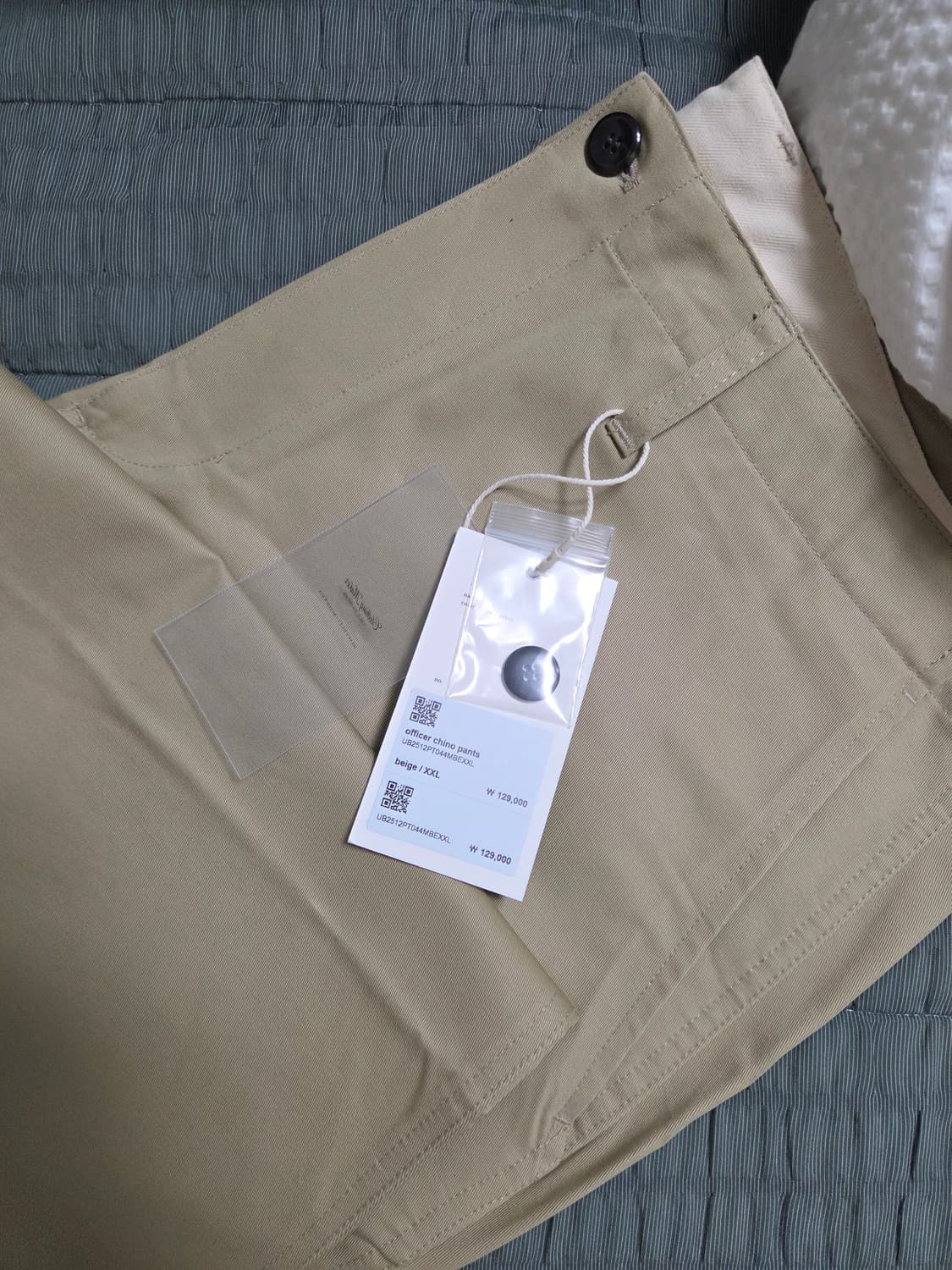 (새상품)유니폼브릿지 오피서 치노팬츠 베이지 XXL 상품이미지4