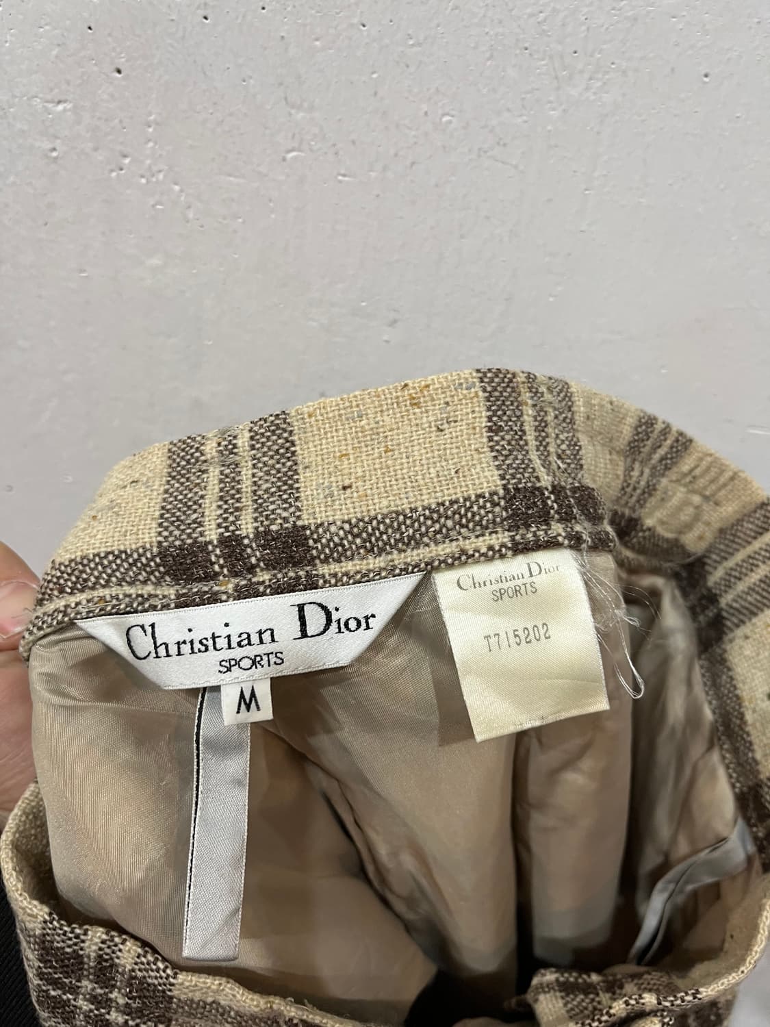 크리스찬 디올 CD 트위드 울 투턱팬츠 우먼즈 24 상품이미지5