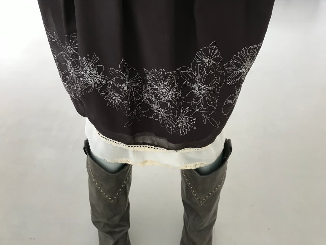 vintage brown pattern one-piece 상품이미지5