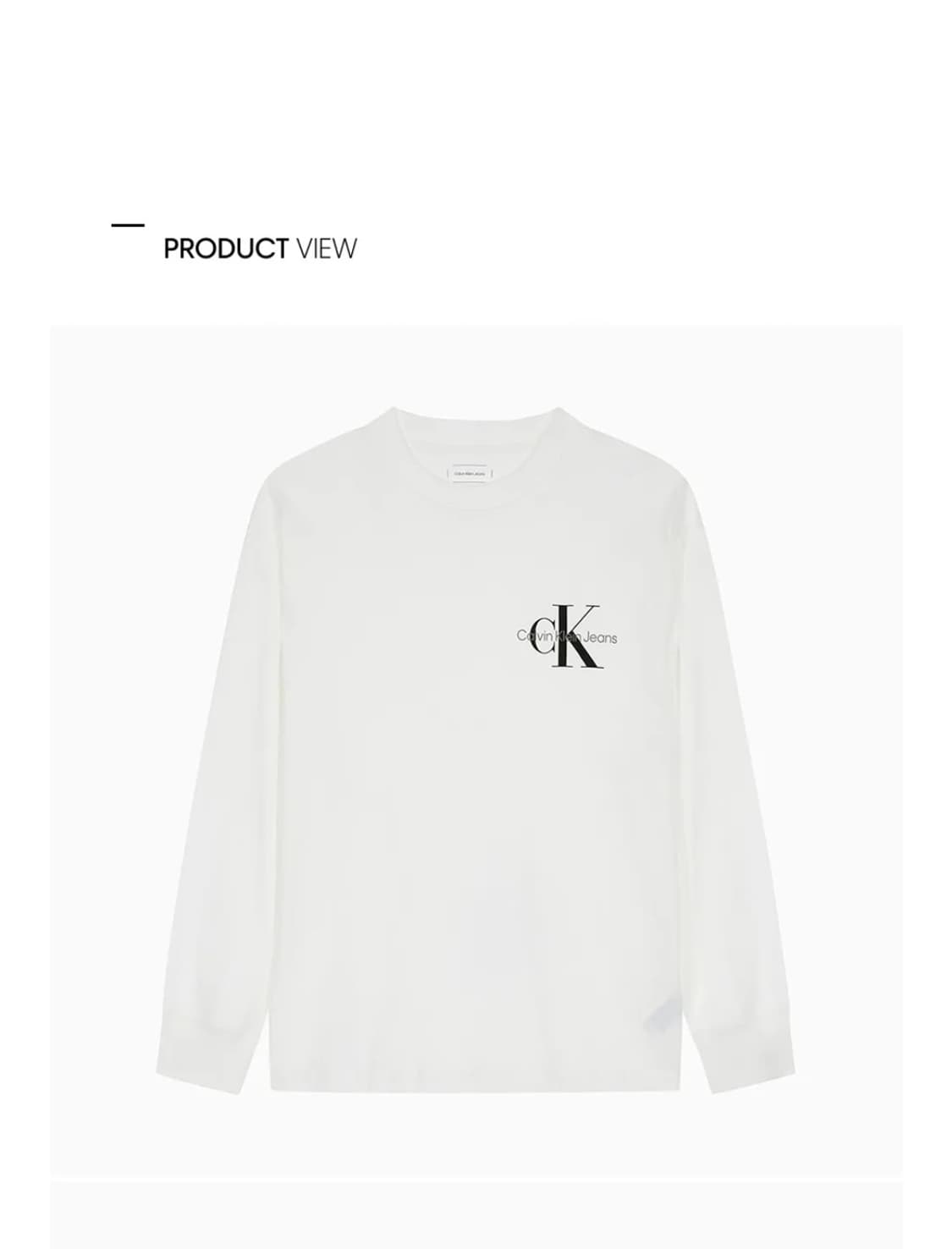 캘빈클라인 긴팔 티셔츠 xl 상품이미지1