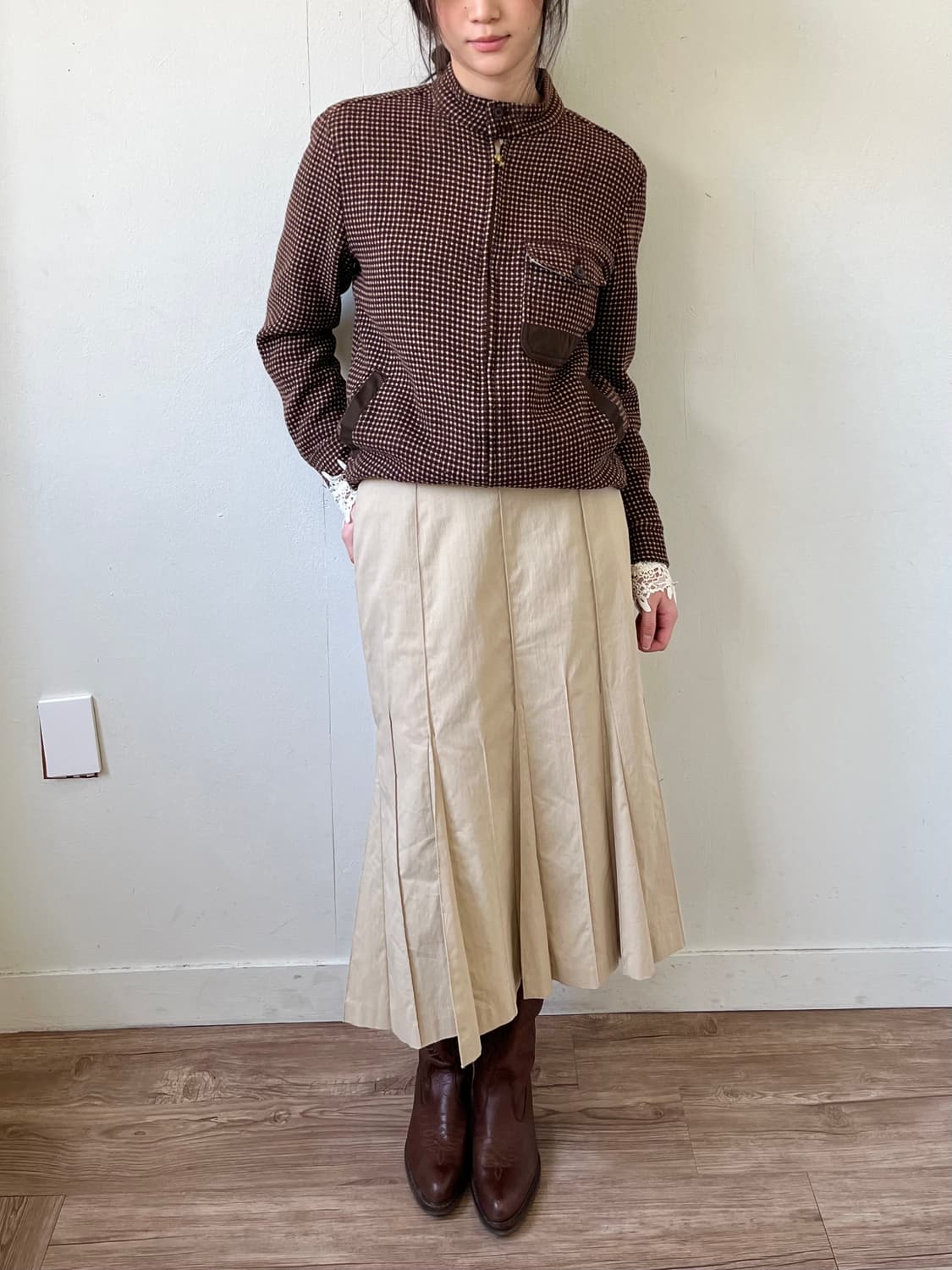 90‘s SIMPLE LIFE 도트 바라쿠나자켓 상품이미지7