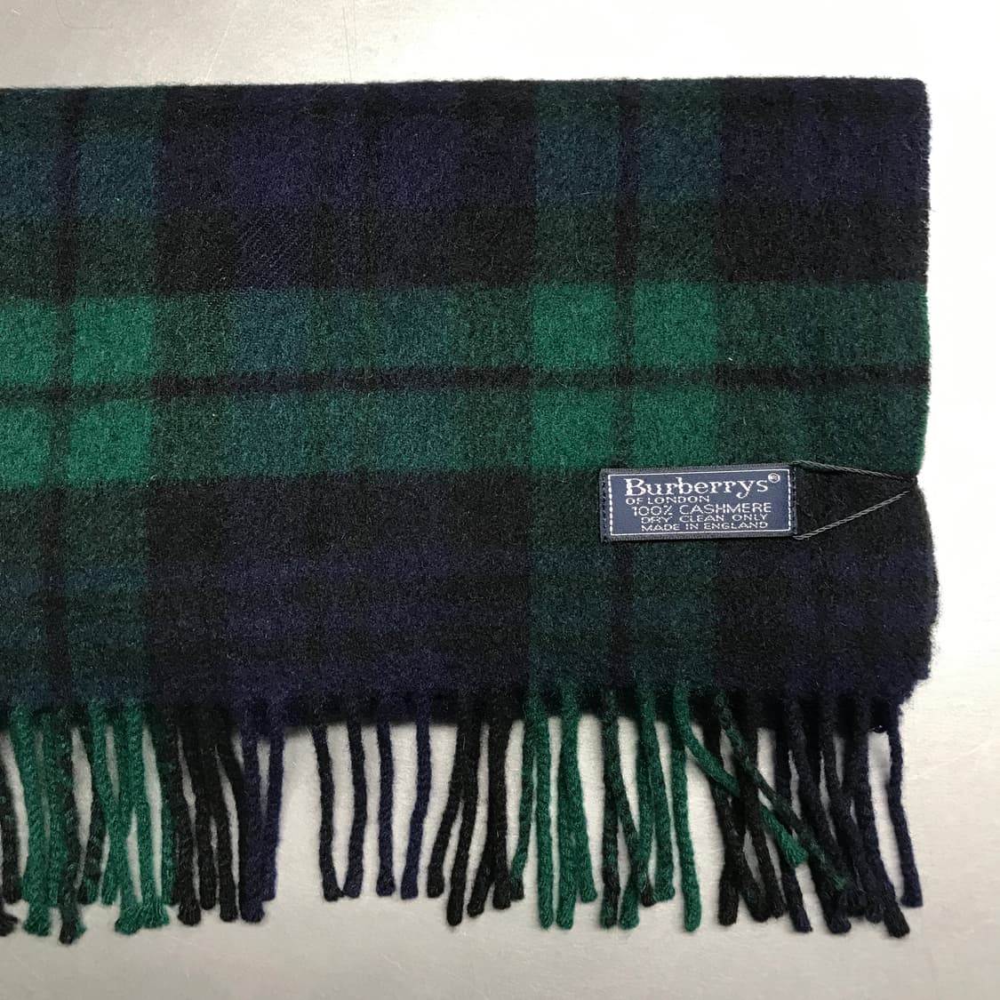 버버리 정품 캐시미어 머플러 그린 상품이미지3