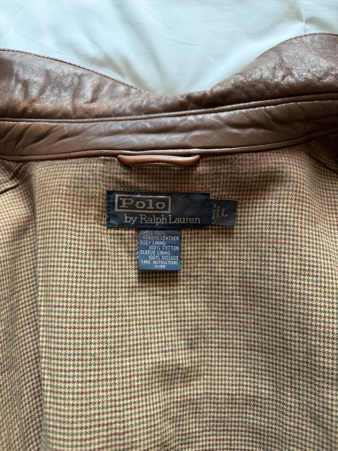[L] 폴로 맥스웰 가죽 자켓 브라운 상품이미지3