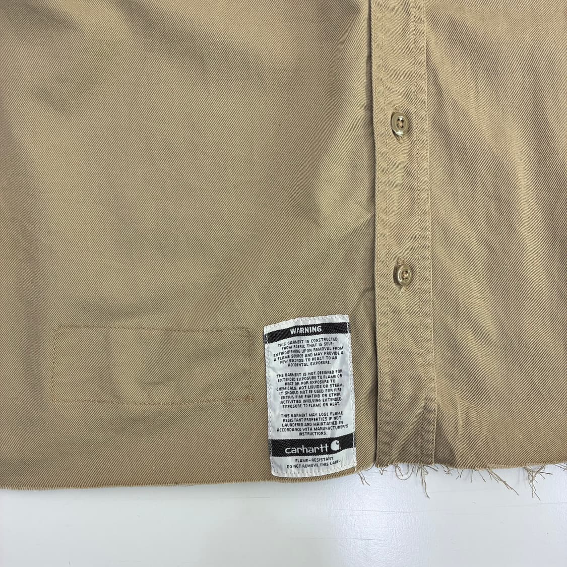 Carhartt FR 90's 칼하트 FR 베이지 워크 셔츠 상품이미지4