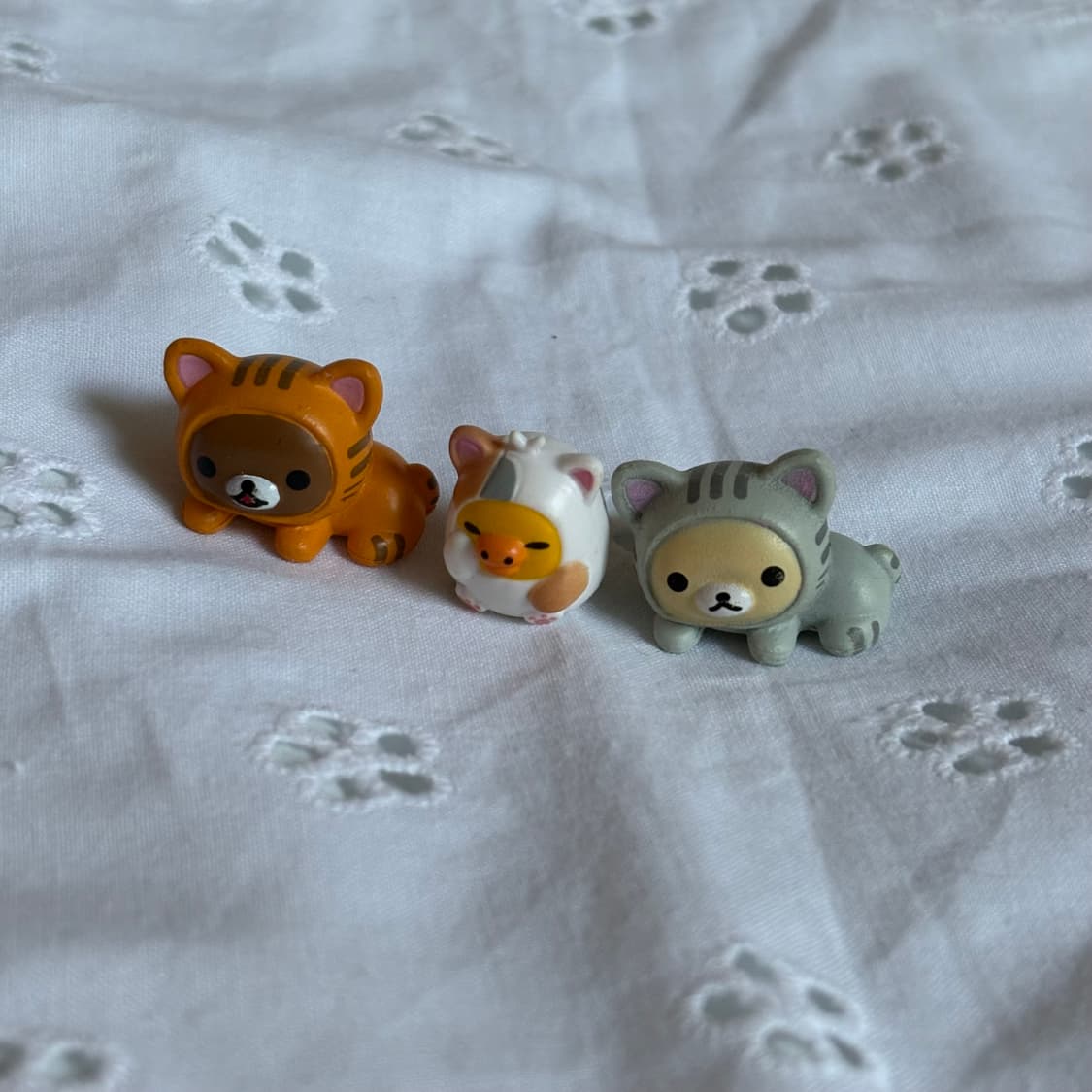 리락쿠마 고양이 피규어 세트 상품이미지1