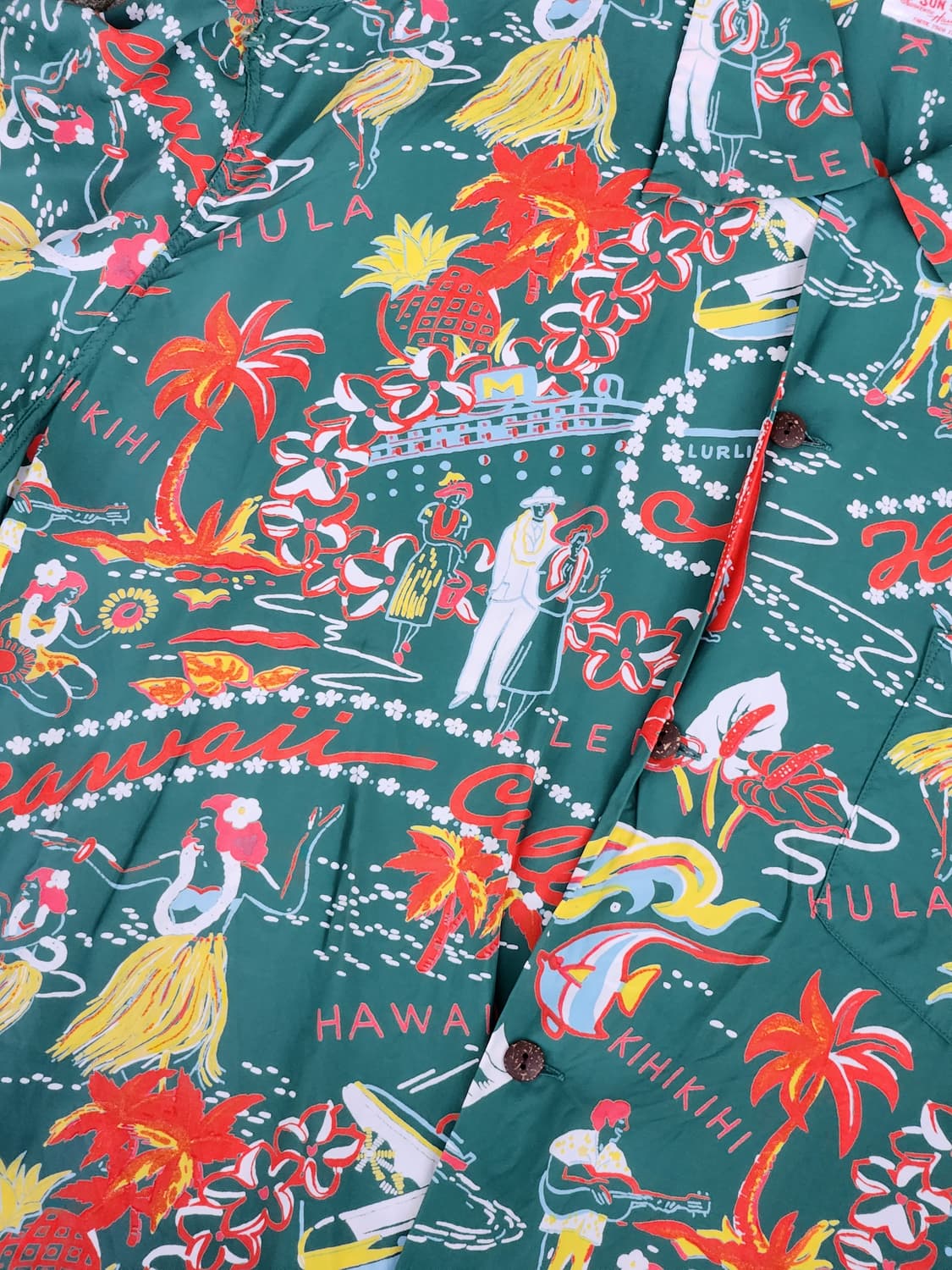 SUN SURF 하와이안셔츠 XL 상품이미지3
