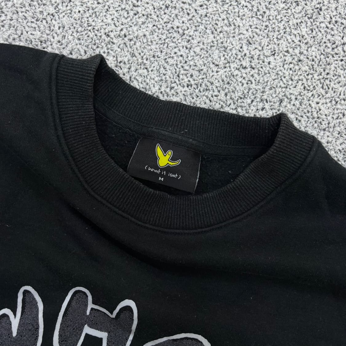 M 와릿이즌 남성 기모 엔젤 로고 맨투맨 0324J 상품이미지2