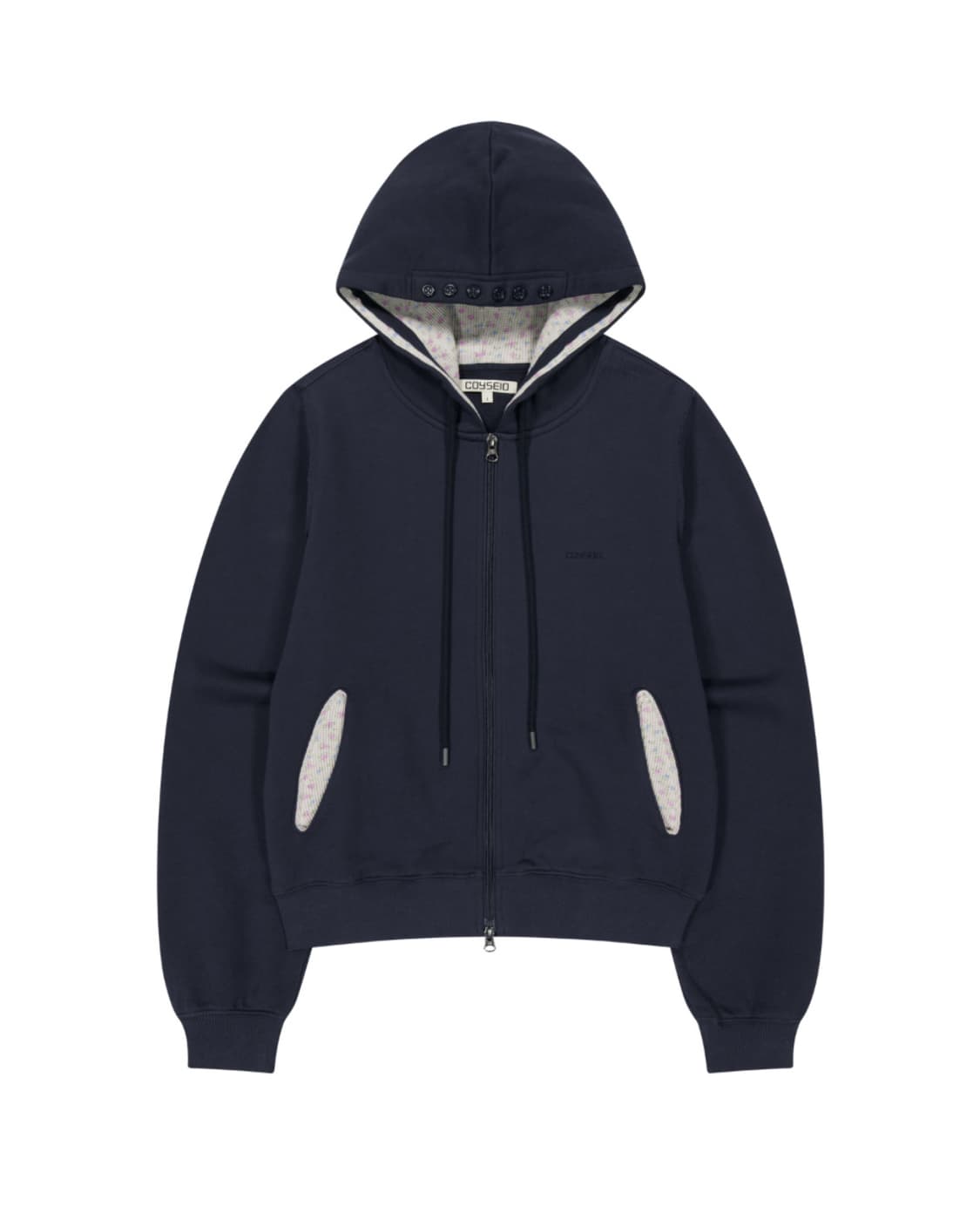 코이세이오 플라워 포인트 집업 후디 네이비 2 (+노트 증정) 상품이미지2