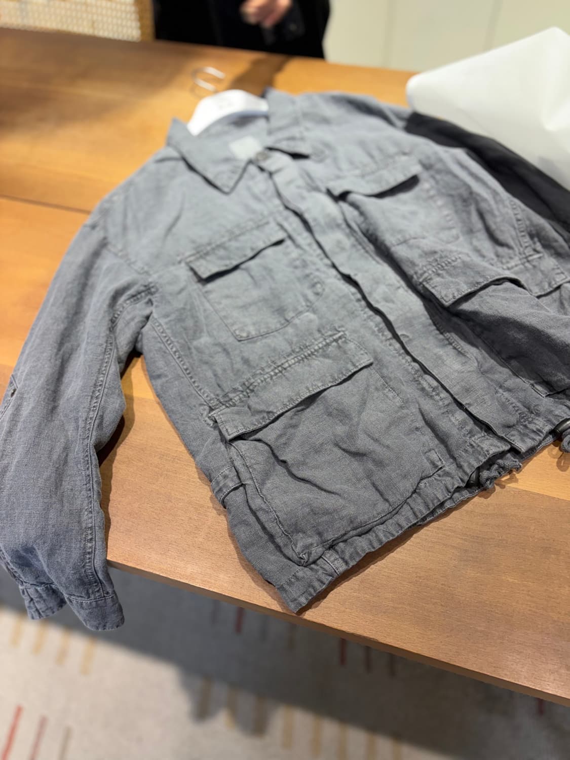 (3)폴리테루 린넨필드 자켓 패디드 블루 상품이미지2