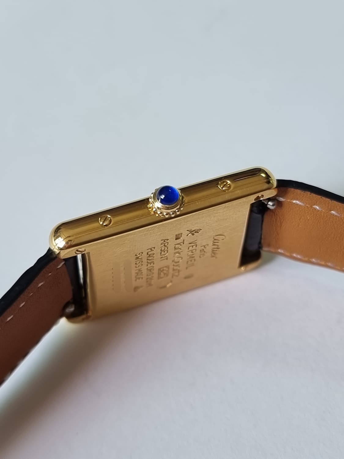 까르띠에 빈티지 탱크머스트 L 샴페인다이얼 디버클 시계(남여공용) 상품이미지4