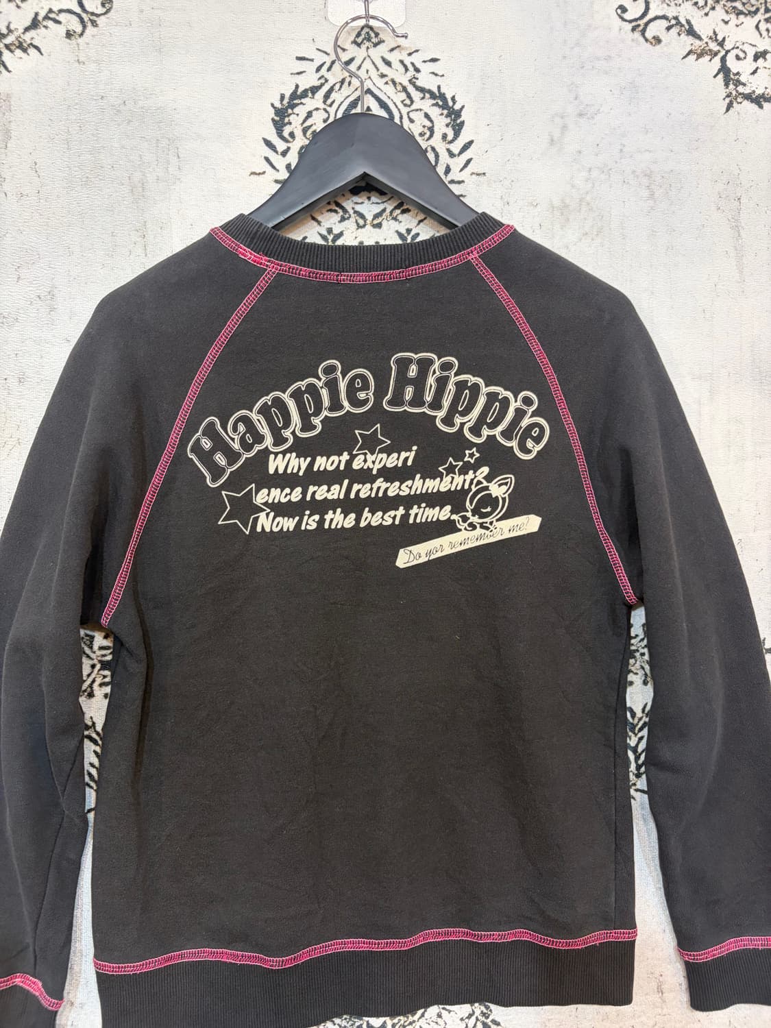 일본빈티지 happie hippie 키치 맨투맨 상품이미지7