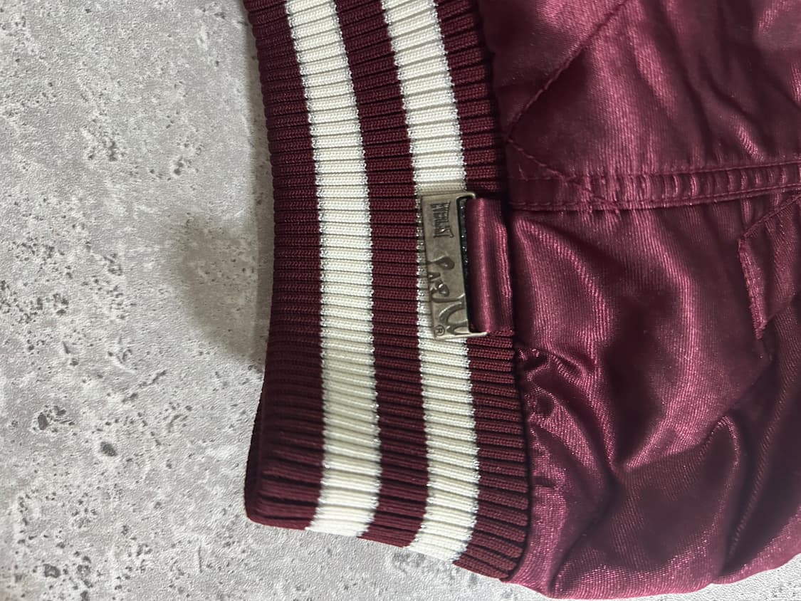 EVERLAST 버건디 새틴 스타디움 자켓 상품이미지5