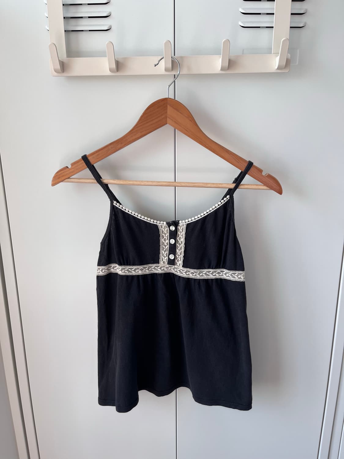 Vintage 레이스 버튼 블랙 슬리브리스 상품이미지10