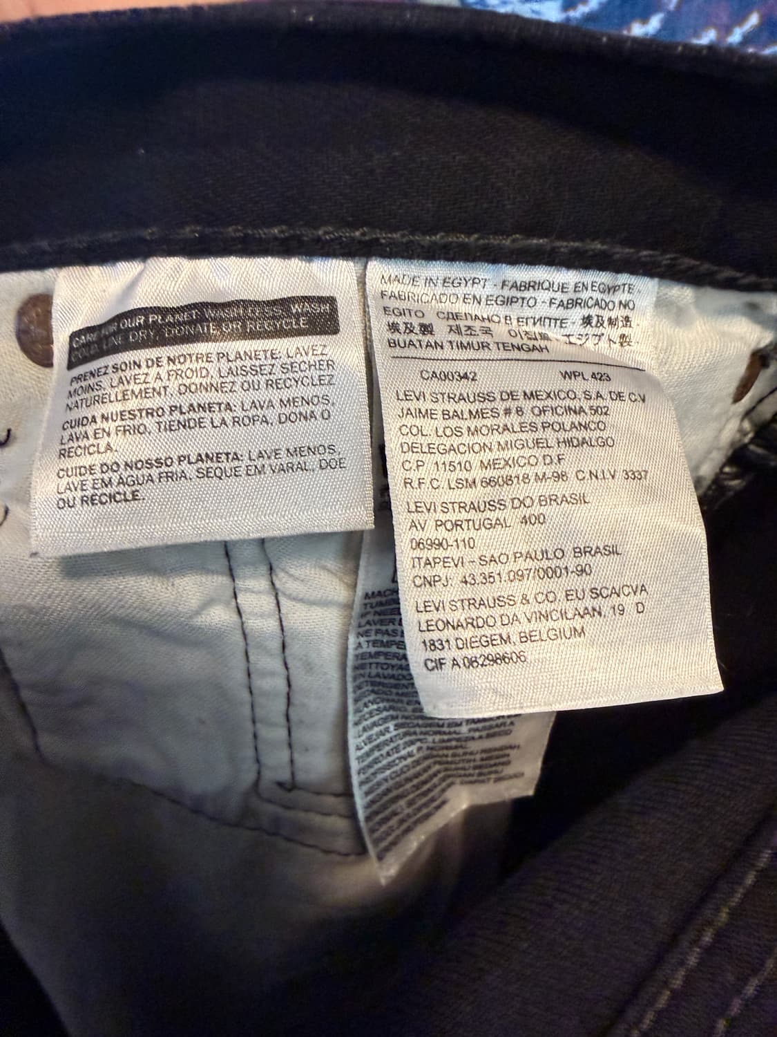 리바이스 501 흑청 32/34 버튼플라이 상품이미지8