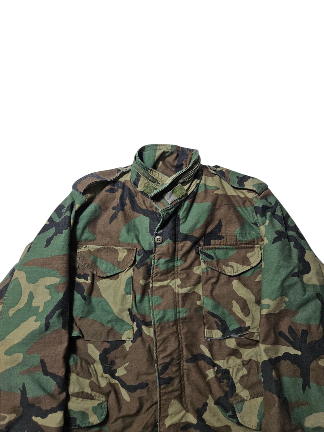 1980's 오리지널 M-65 필드자켓 우드랜드 M-R 상품이미지2