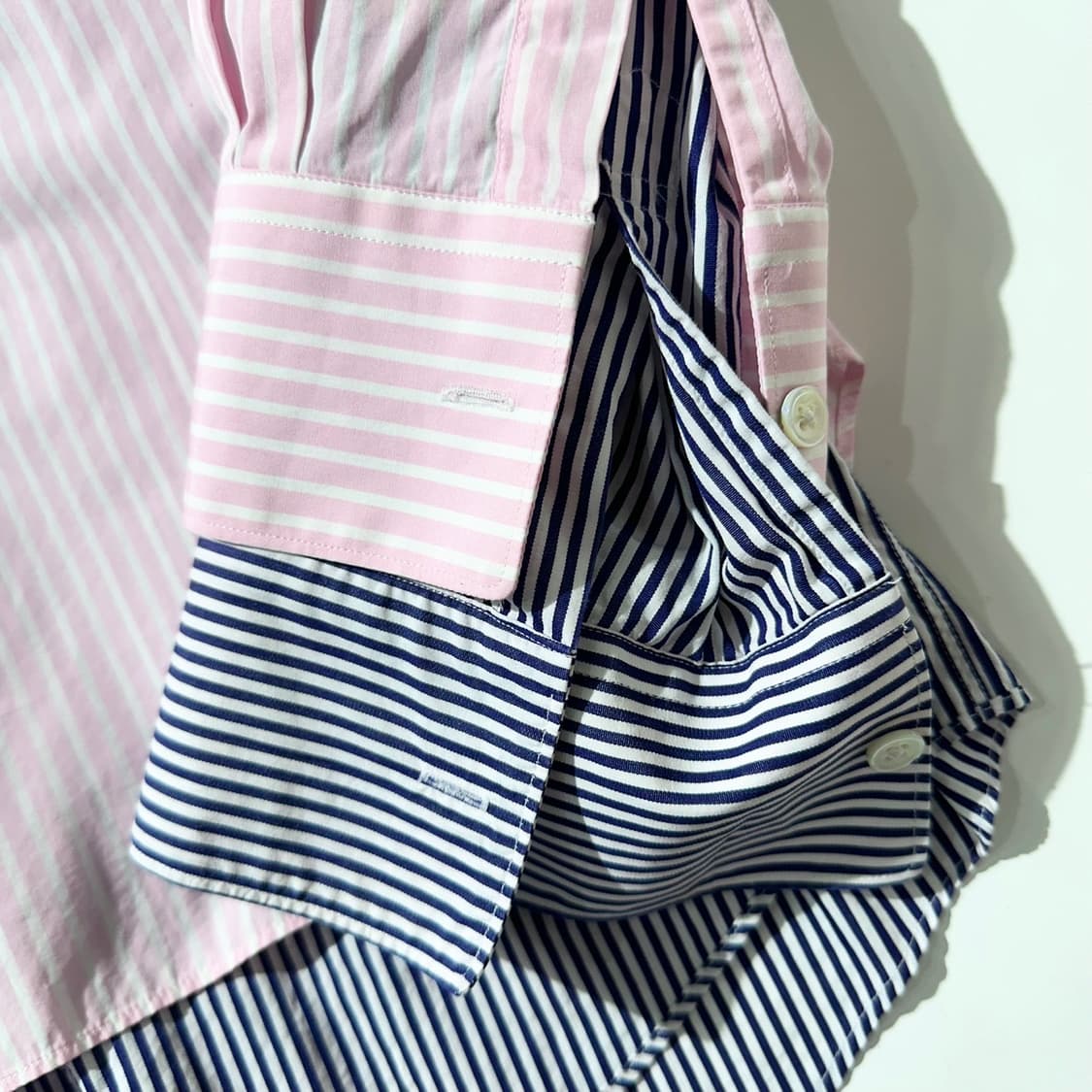 베트멍 x 꼼데가르송 스트라이프 레이어드 셔츠 상품이미지8