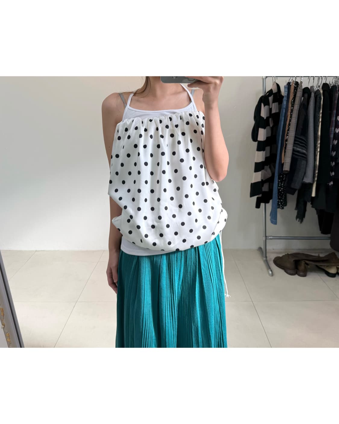 빈티지 도트 블라우스 상품이미지7