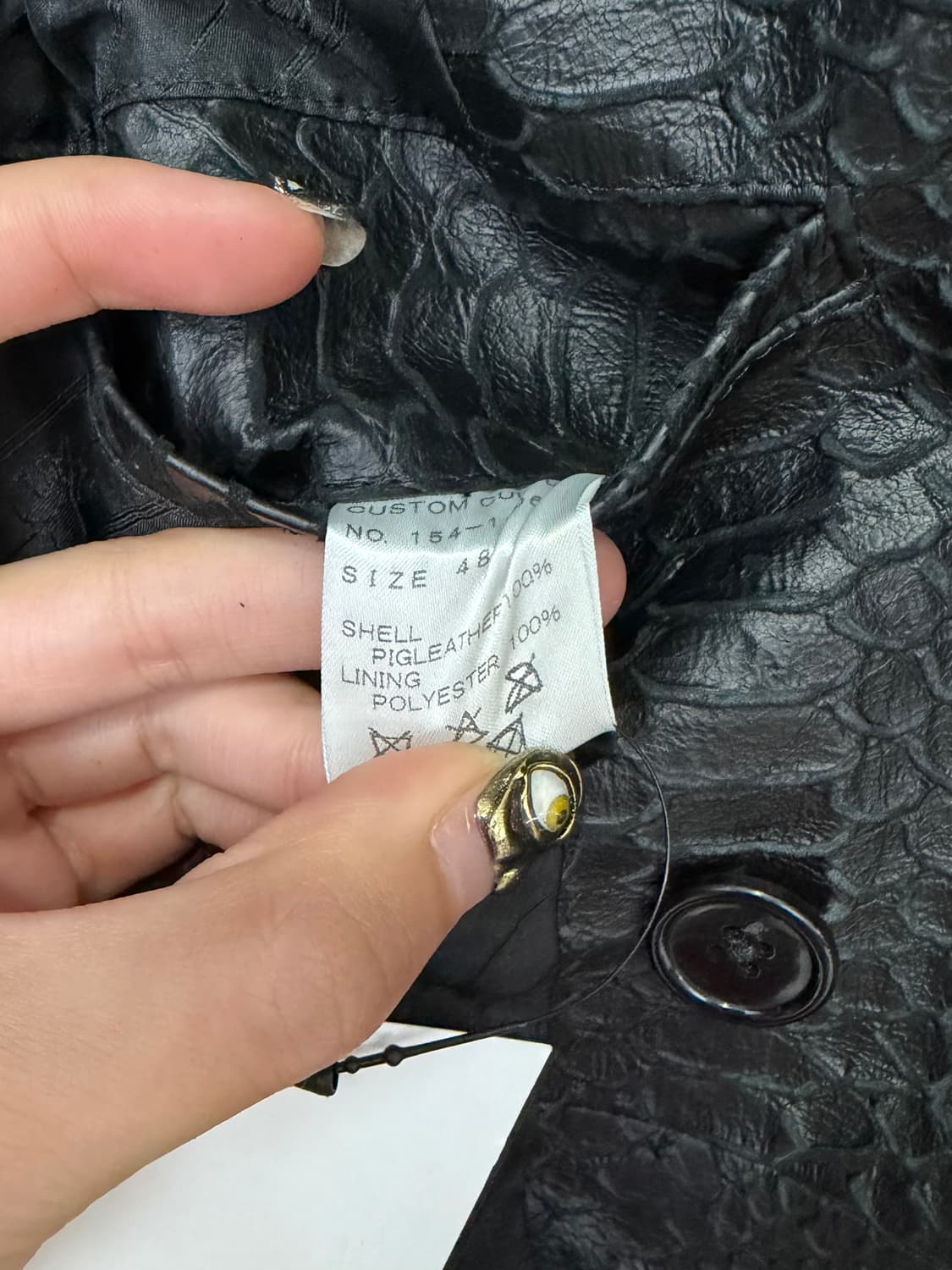 커스텀 컬쳐 스네이크 레더 트렌치 코트 상품이미지5