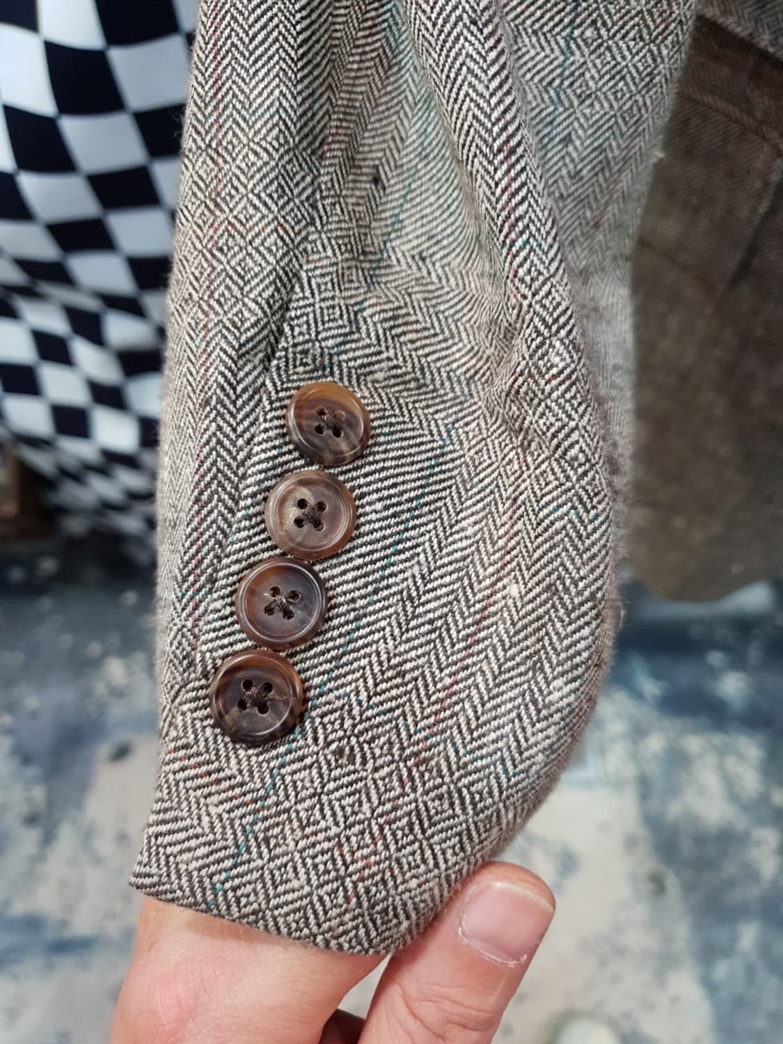 폴로 랄프로렌 90s 실크 울혼방 헤링본 블레이저 일본판

 상품이미지6