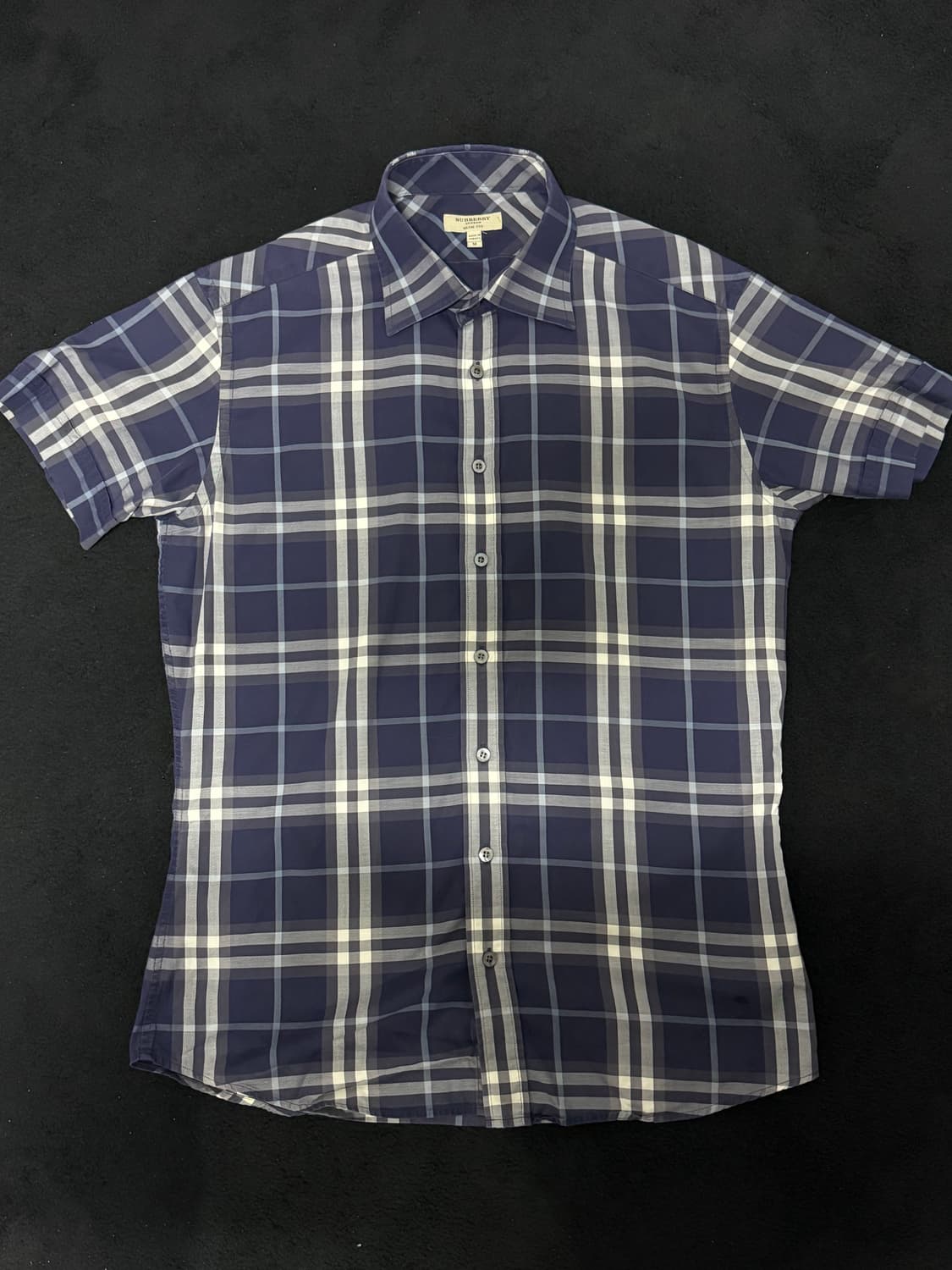 BURBERRY 버버리 체크 반팔 셔츠 M 상품이미지2
