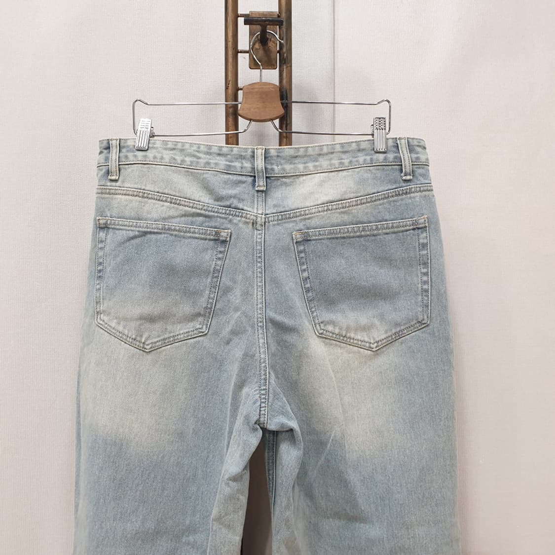 무신사 스탠다드 빅 브러쉬 와이드 데님팬츠(34) 상품이미지4