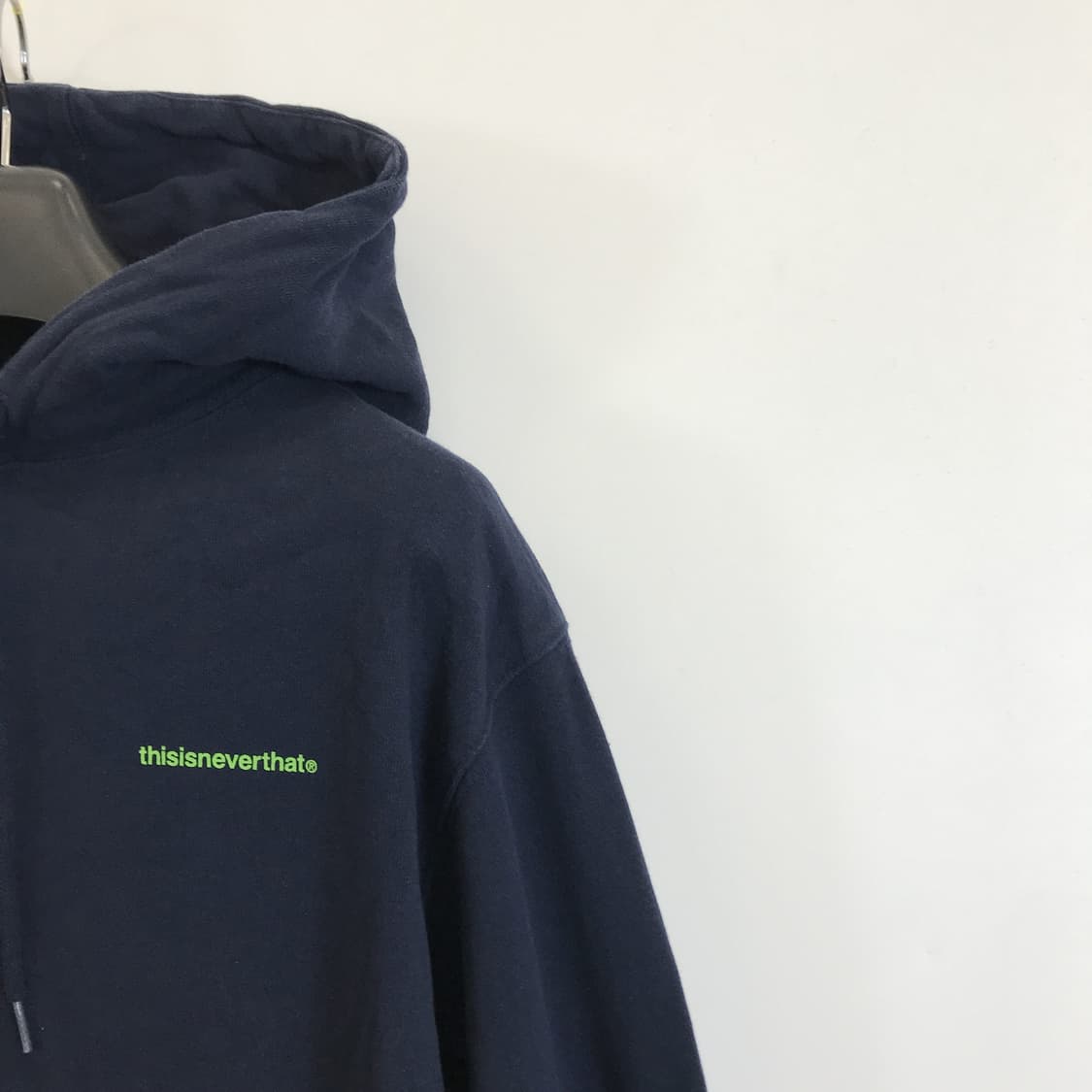 디스이즈네버댓 베이직로고 후드 네이비 [S] 상품이미지2