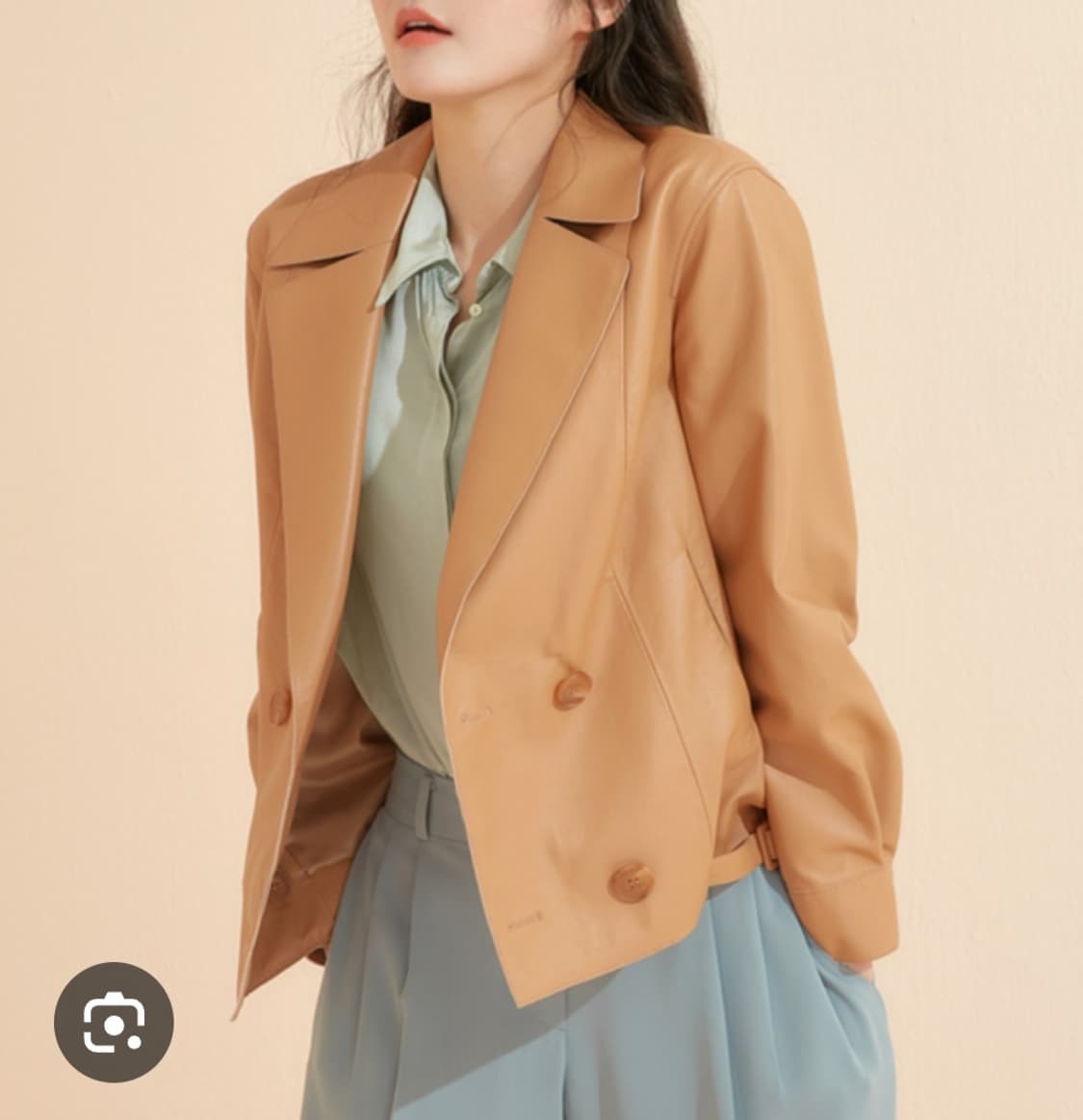 로보 천연 양가죽 더블 자겟 상품이미지2