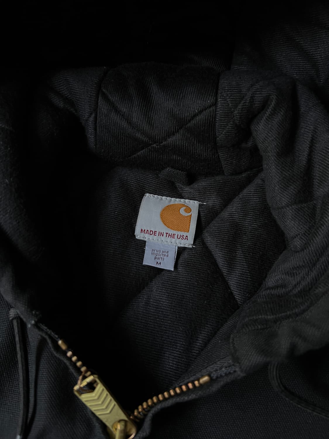[M]칼하트 Made in USA 블랙 액티브 워크자켓 상품이미지2