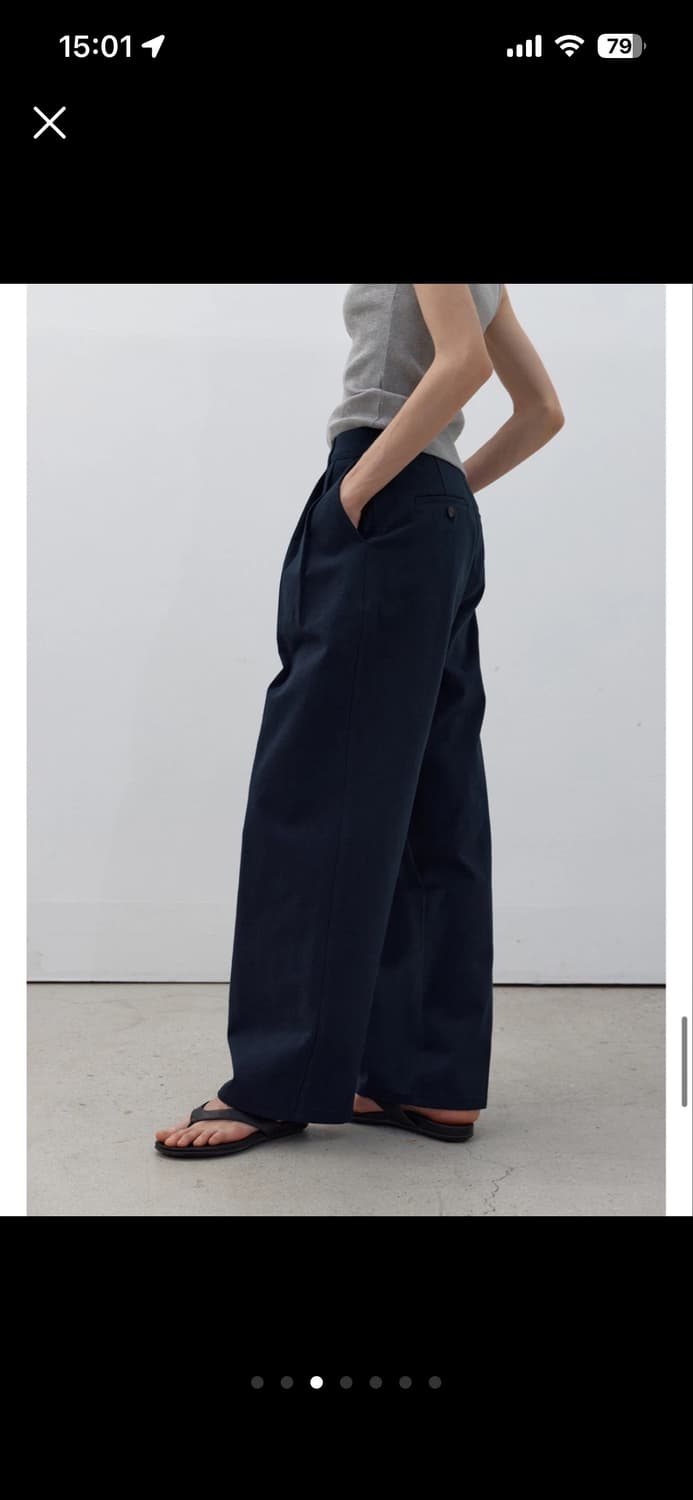 코어드 클래식슬랙스 네이비(s) 상품이미지3