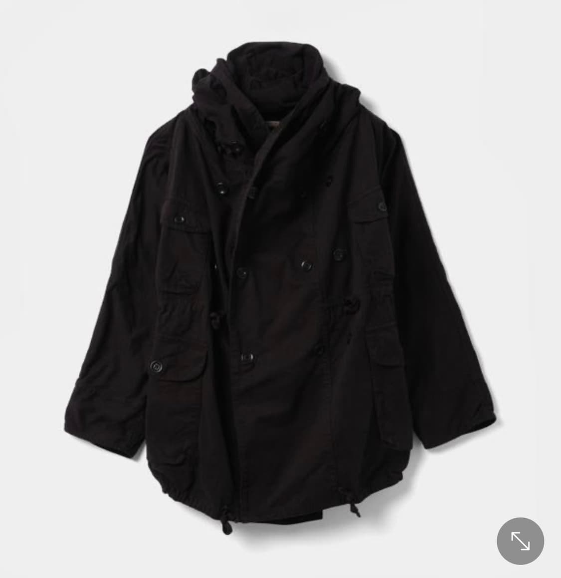 캐피탈 링코트 블랙  상품이미지1