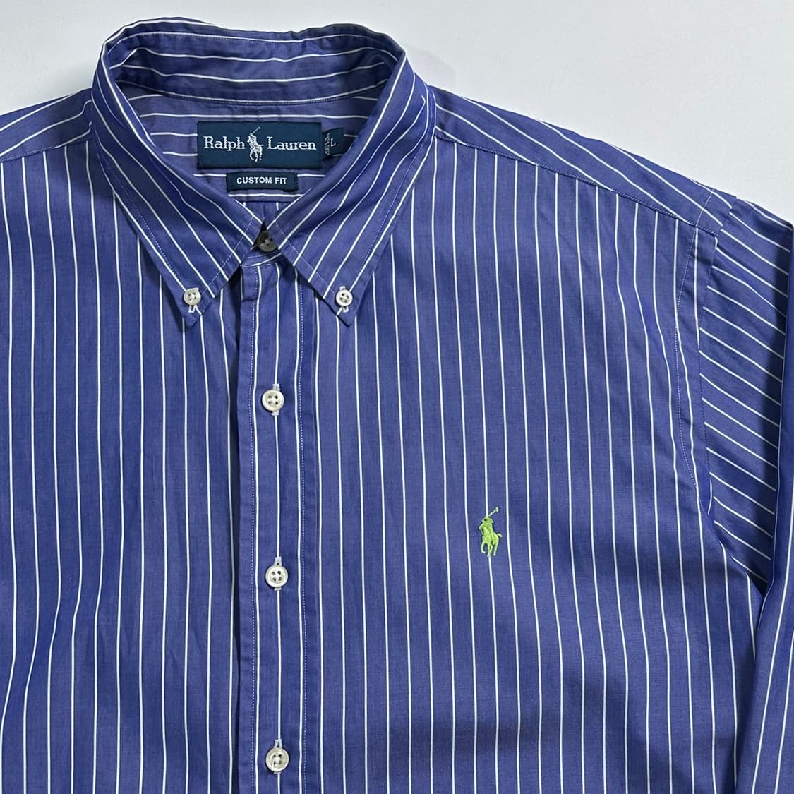 폴로 랄프로렌 블루 스트라이프 셔츠 상품이미지3