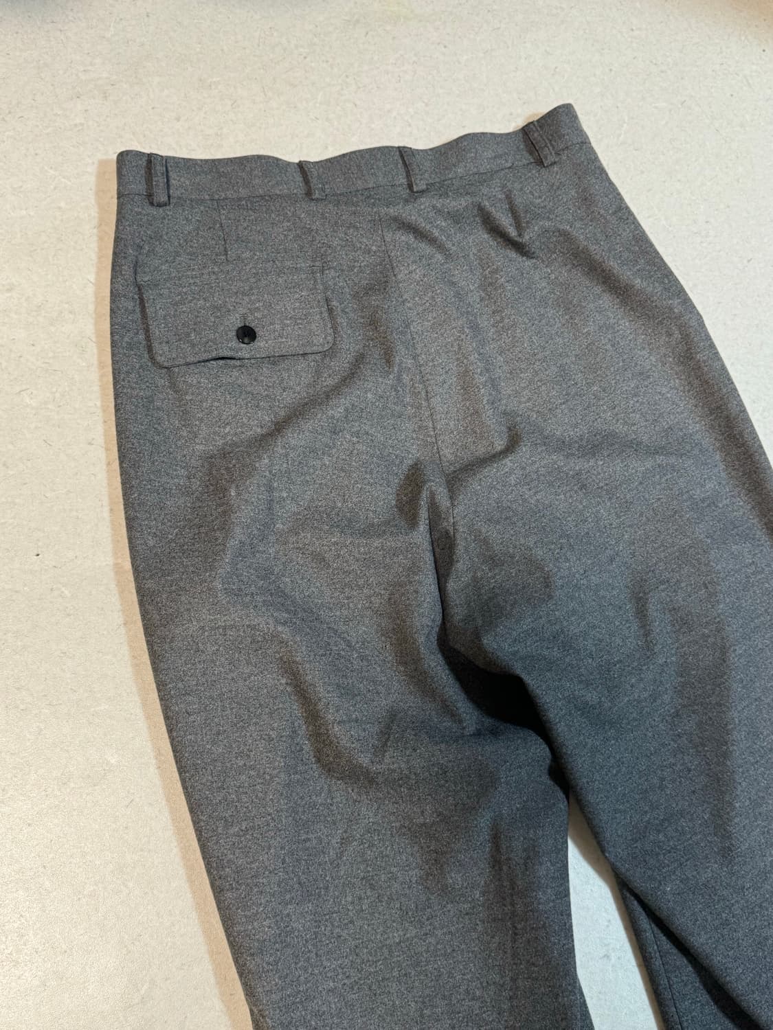 로드 존 그레이 와이드 투턱 슬랙스 회색 L 상품이미지4