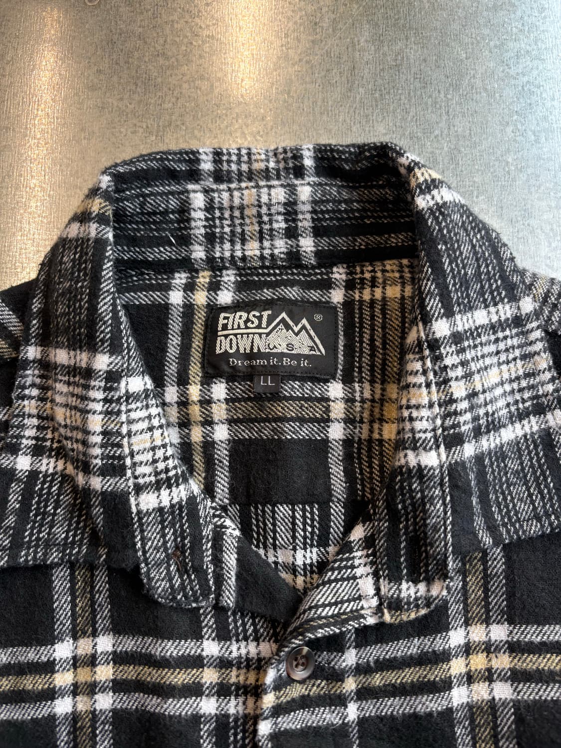 퍼스트 다운 빈티지 체크 플란넬 셔츠 상품이미지3